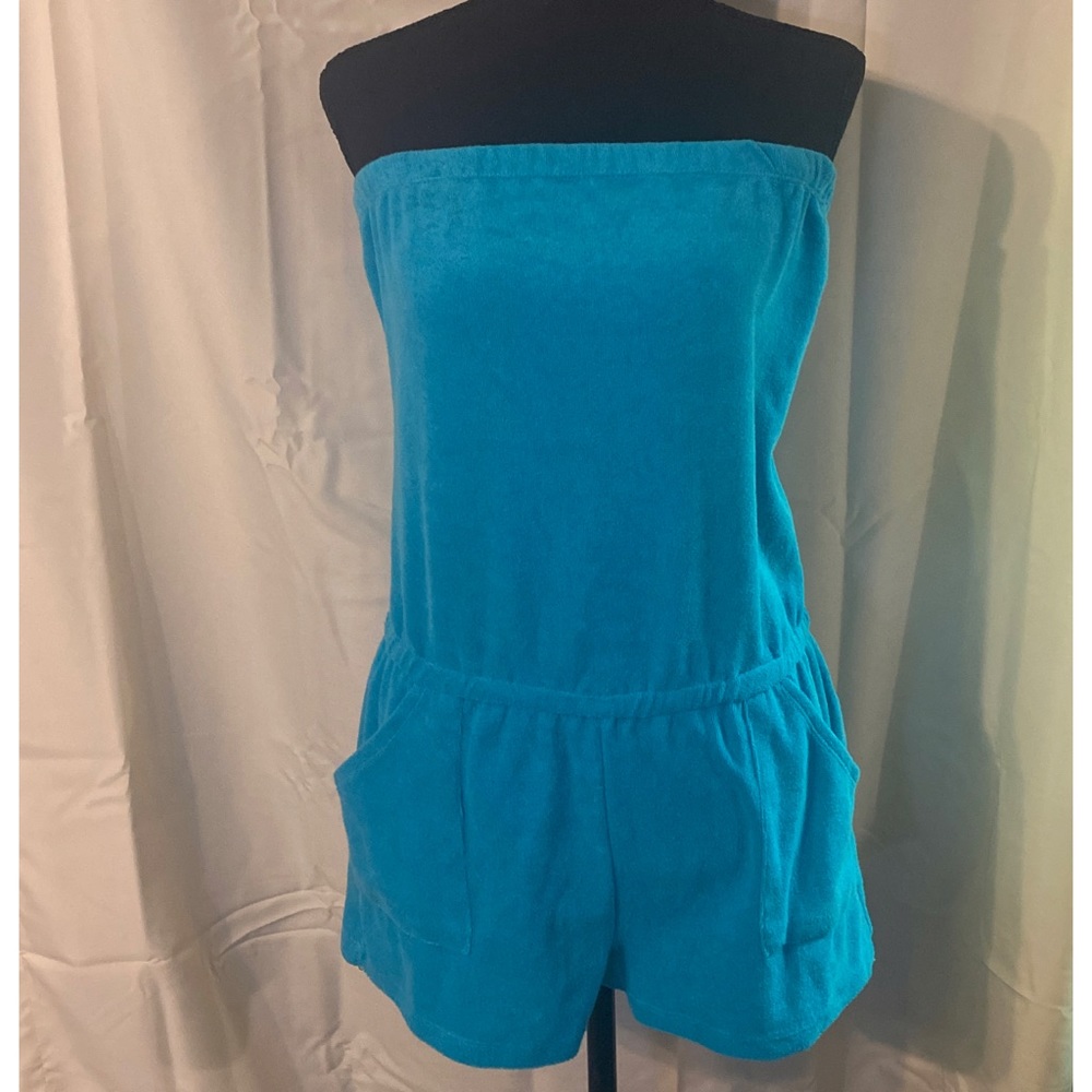 Terry cloth romper